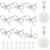 12Pcs Brass Stud Earring Findings KK-BC0012-63-1