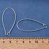 Brass Hoop Earring Findings KK-CBA1A60-19S-3