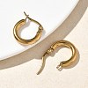 304 Stainless Steel Hoop Earrings for Women EJEW-A159-01G-3