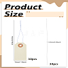 30Pcs Kraft Paper Rectangle Blank Price Tags CDIS-LP0001-32-2