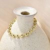 Rack Plating Brass Ball Chain Bracelets for Women BJEW-G676-01C-G-3