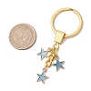 Alloy Enamel Star Keychain KEYC-JKC01084-04-3