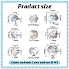 90Pcs 9 Styles 2-Hole Natural Shell Buttons BUTT-PH0001-49-4