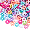 200Pcs Opaque Acrylic Bead Frames TACR-SP0001-17-1
