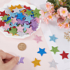 480Pcs 8 Colors EVA Glitter Powder Stickers DIY-SP0001-84-3