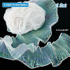 10 Yards Polyester Pleated Lace Trim OCOR-GA0001-72A-2
