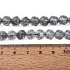 Crackle Transparent Glass Beads Strands GLAA-N068-06A-01-4