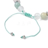 Gemstone Braided Bead Bracelets for Women Girl BJEW-JB11140-4