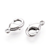 Brass Lobster Claw Clasps KK-YW0004-01A-P-2