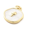 Ocean Theme Brass Enamel Pendants KK-Q029-01H-G-3