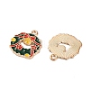 Alloy Enamel Pendants X-ENAM-I061-01KCG-25-2