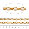 304 Stainless Steel Textured Rolo Chains STAS-P386-08G-2
