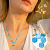 Natural Blue Quartz Beads Strands G-NB0003-69-5