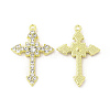 Rack Plating Alloy Rhinestone Pendants FIND-C018-23LG-1