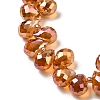 Electroplated Glass Beads EGLA-K062-01B-HP05-3