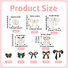 40Pcs 10 Styles Alloy Enamel Pendants ENAM-TA0009-03-4