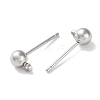 Rack Plating Brass Stud Earring Settings KK-F090-16P-02-2