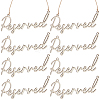 Wood Reserved Seating Sign Hanging Decorations HJEW-WH0069-20A-1