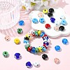 45Pcs 9 Colors Handmade Evil Eye Lampwork Beads LAMP-CJ0003-11-6