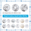 300Pcs 6 Colors Baking Paint & Spray Painted Crackle Glass Round Beads DGLA-LT0001-08-2