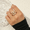 French Vintage Fashion Creative Alloy Open Cuff Rings OT7405-2