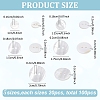 100Pcs 5 Styles 4-Hole Shell Buttons BUTT-WR0001-26-2
