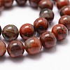 Natural Brecciated Jasper Bead Strands G-D840-67-8mm-3