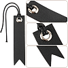 CRASPIRE 8Pcs 2 Colors Leather Bookmarks AJEW-CP0007-57-6