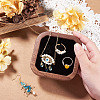 1Pc Wood with Velvet Jewelry Plate ODIS-TA0001-10-5