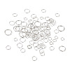 Kissitty 100Pcs 5 Style 925 Sterling Silver Open Jump Rings STER-KS0001-02-3