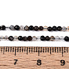 Natural Black Agate Beads Strands G-T143-09-5