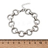 304 Stainless Steel Link Chain Bracelets for Women BJEW-P388-02A-P-5