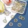 24Pcs 12 Styles Zinc Alloy Crystal Rhinestone Pendants FIND-FS0004-40-8