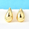 Rack Plating Brass Twist Teardrop Stud Earrings for Women X-EJEW-K247-02G-5