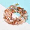 Natural Ferruginous Quartz Beads Strands G-H297-C13-01-2