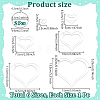 Transparent Acrylic Sewing Template AJEW-NB0007-10C-2
