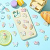 48Pcs 8 Styles Transparent Resin Cabochons RESI-CJ0004-79-6
