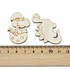 25Pcs Unfinished Wood Cutouts WOOD-P020-01C-3