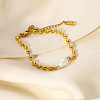 Stainless Steel Oval Link Chain Bracelets for Women XX2204-3