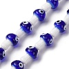 Handmade Evil Eye Lampwork Beads Strands LAMP-S069-01E-1