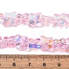 Transparent Glass Beads Strands GL-CBAAE04-02B-2