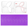 Acrylic Earring Handwork Template TOOL-WH0153-008-5