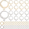 SOFPLATE 80Pcs 2 Color 304 Stainless Steel Leverback Earring Findings STAS-SP0001-17-1