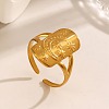 304 Stainless Steel Open Cuff Rings RJEW-M072-04G-1