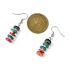 Dyed Shell Dangle Earrings EJEW-JE06083-3