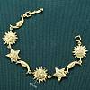 Brass Link Bracelets for Women LS-BJEW-C118-01G-1