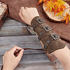 mitation Leather Cuff Wristband for Bikers AJEW-WH0258-936A-3