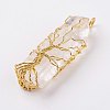 Natural Quartz Crystal Big Pendants G-L480-06-2