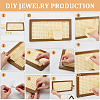 Bamboo & Plastic Rattan Hole Board Jewelry Display Stands ODIS-GA0001-89-3