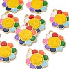 Alloy Enamel Pendants ENAM-YW0002-26LG-3